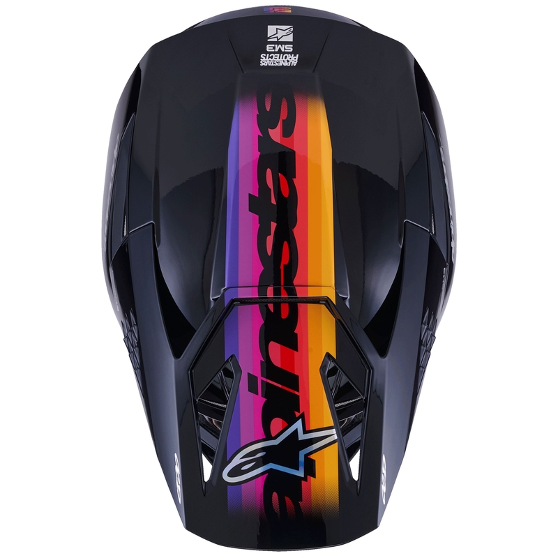 Alpinestars S-M3 Force motocross kaciga crno-žuto-crveno-bijela