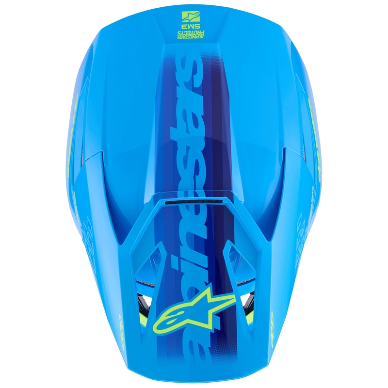 Alpinestars S-M3 Force motocross kaciga plavo-fluo žuta