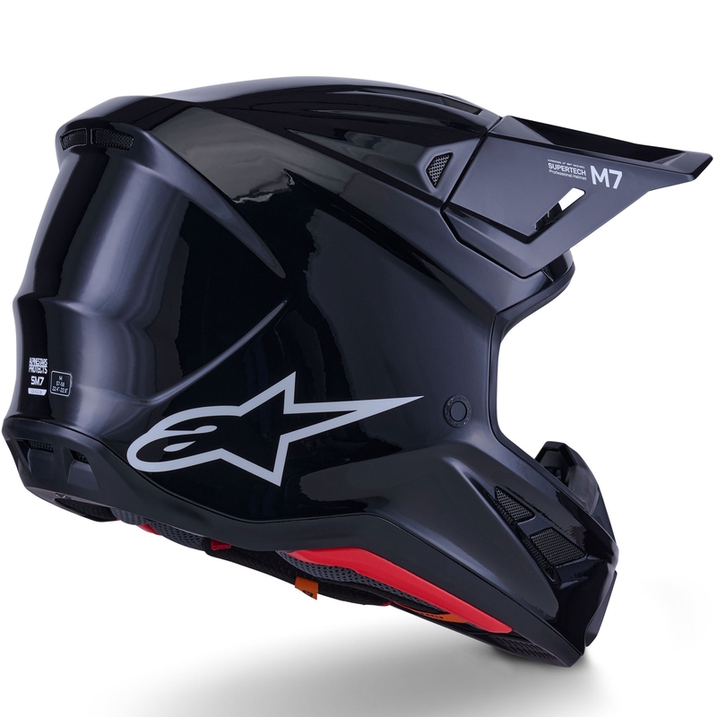 Alpinestars SM7 Solid motokros kaciga crna
