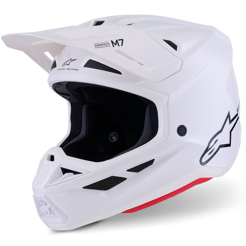 Alpinestars SM7 Solid kaciga za motokros, bijela