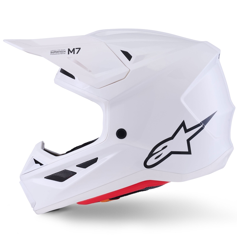 Alpinestars SM7 Solid kaciga za motokros, bijela