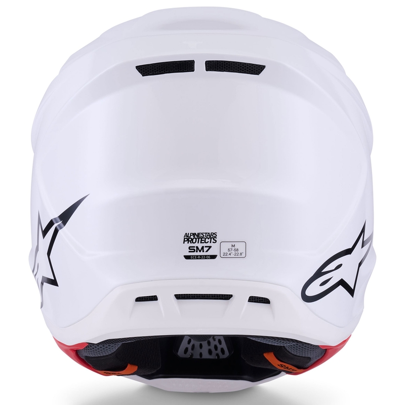 Alpinestars SM7 Solid kaciga za motokros, bijela