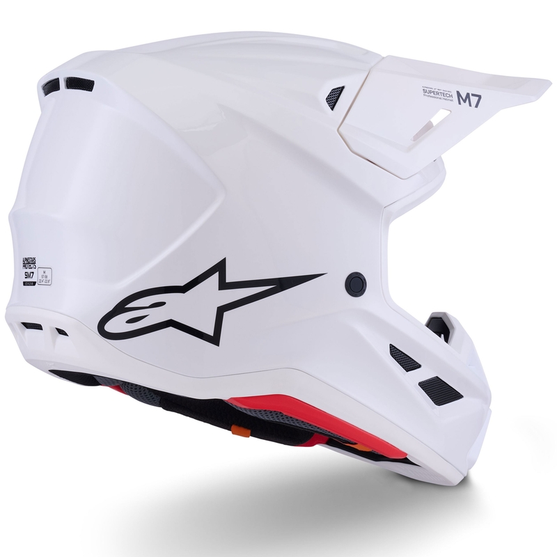 Alpinestars SM7 Solid kaciga za motokros, bijela