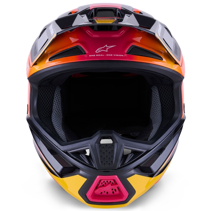 Alpinestars SM7 Rise motocross kaciga crno-žuta-fluo roza