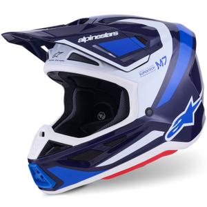 Alpinestars SM7 Rise motocross kaciga plavo-bijela
