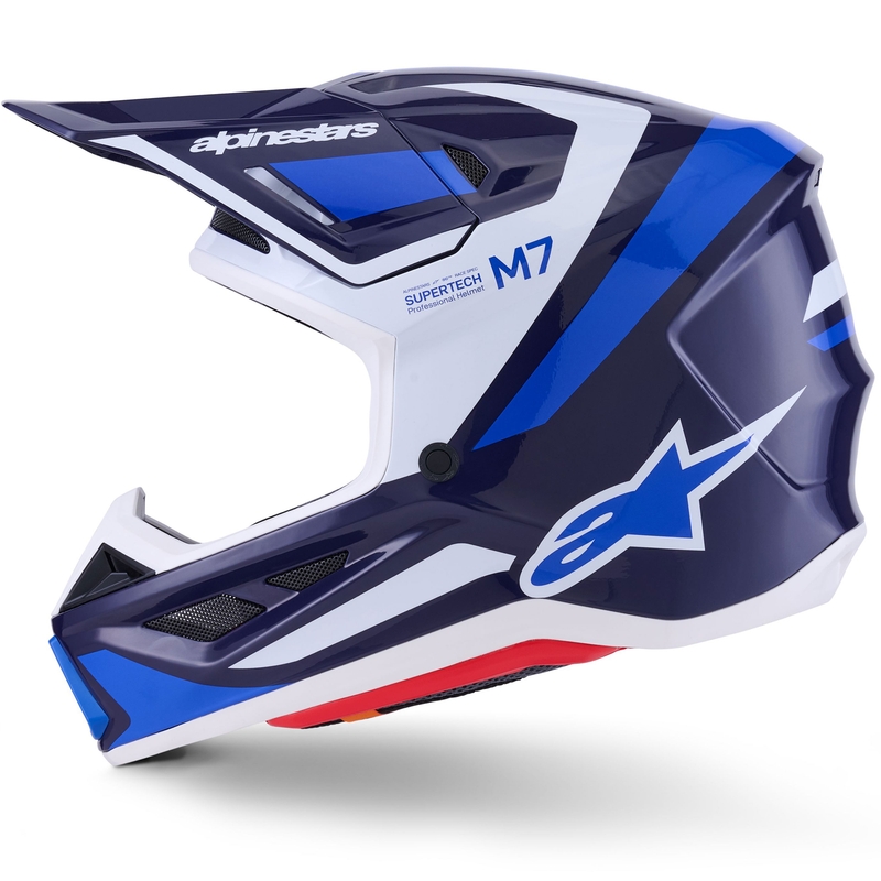 Alpinestars SM7 Rise motocross kaciga plavo-bijela