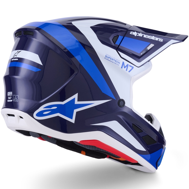 Alpinestars SM7 Rise motocross kaciga plavo-bijela