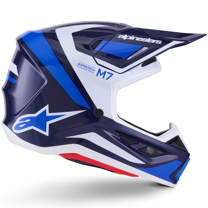 Alpinestars SM7 Rise motocross kaciga plavo-bijela