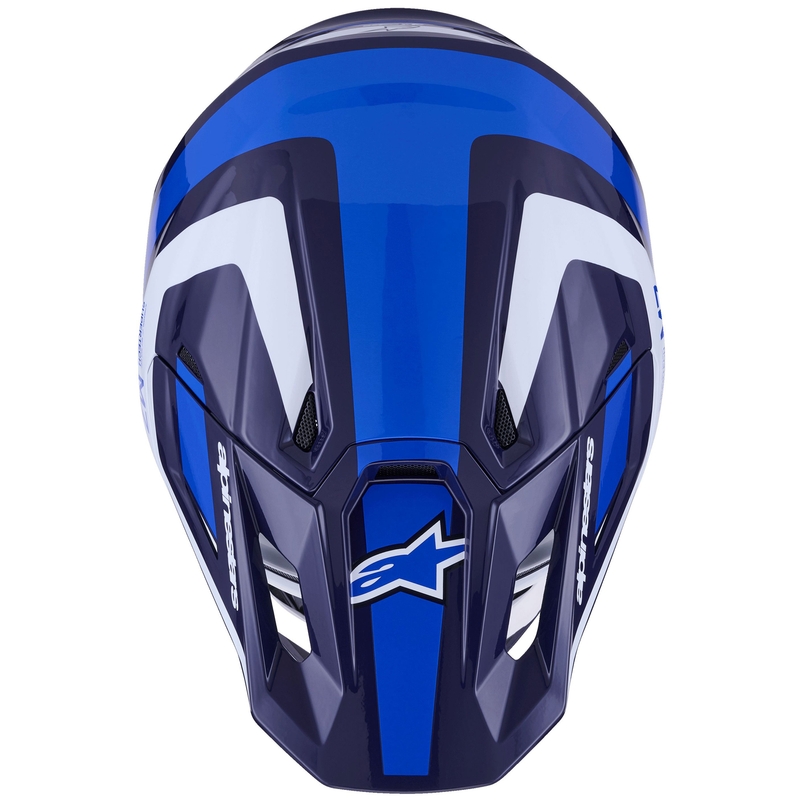 Alpinestars SM7 Rise motocross kaciga plavo-bijela