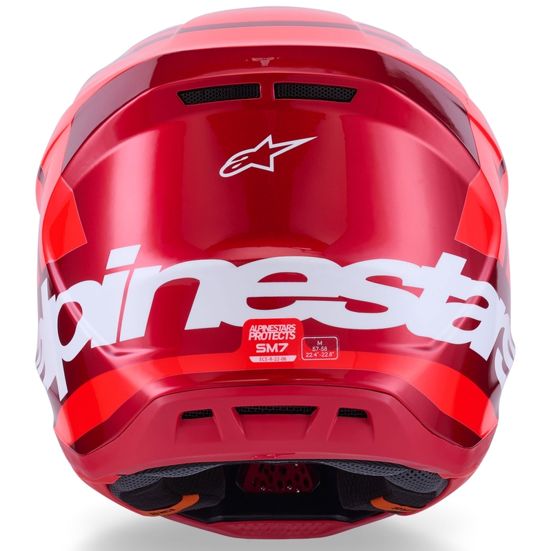 Alpinestars SM7 Core motocross kaciga crvena