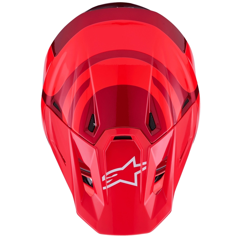 Alpinestars SM7 Core motocross kaciga crvena