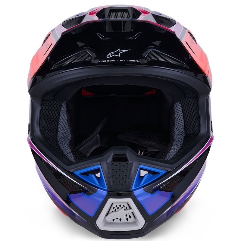 Alpinestars SM7 Fuse motocross kaciga plavo-ljubičasto-roza