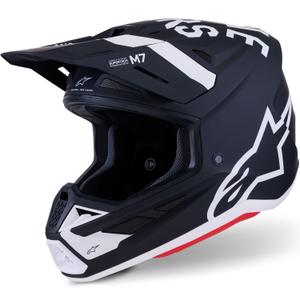 Alpinestars SM7 Dasher motocross kaciga mat crno-bijela