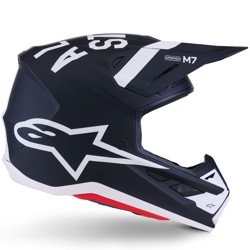 Alpinestars SM7 Dasher motocross kaciga mat crno-bijela