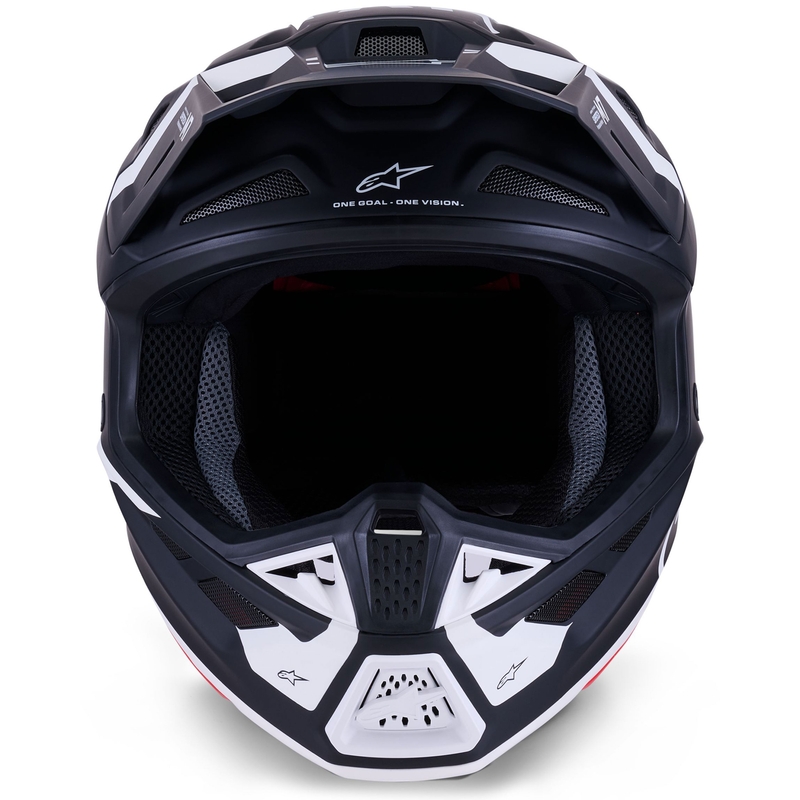 Alpinestars SM7 Dasher motocross kaciga mat crno-bijela