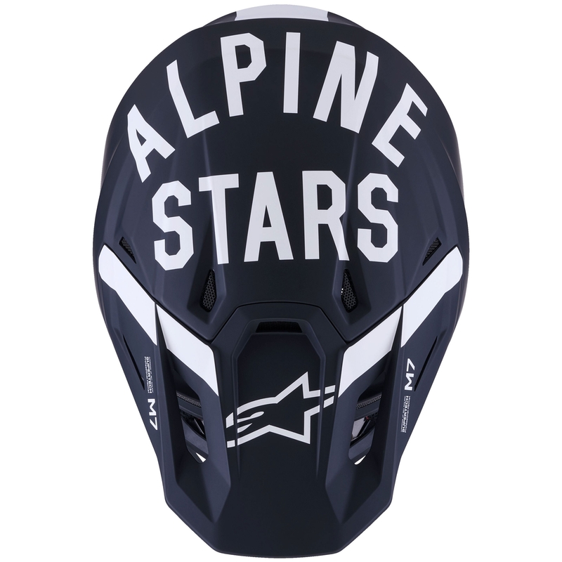 Alpinestars SM7 Dasher motocross kaciga mat crno-bijela