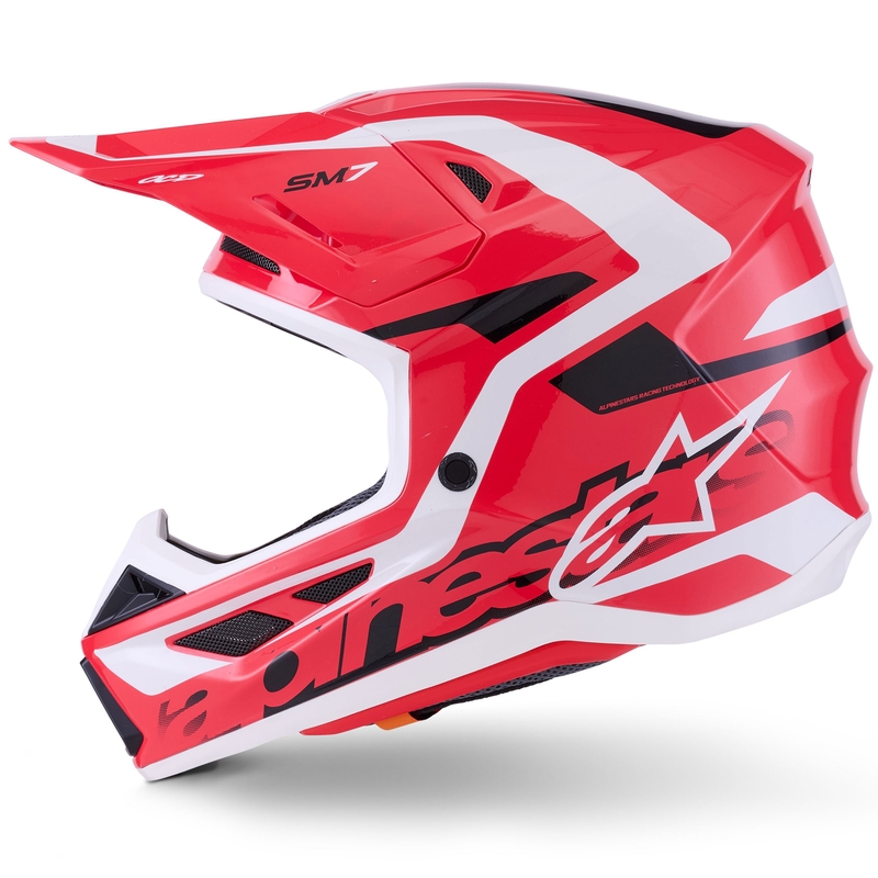 Alpinestars SM7 Deed motocross kaciga crveno-crno-bijela