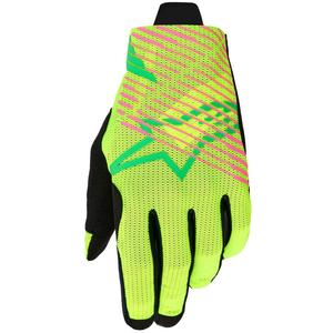Alpinestars Radar Pro motokros rukavice zeleno-fluo žuto-fluo roza