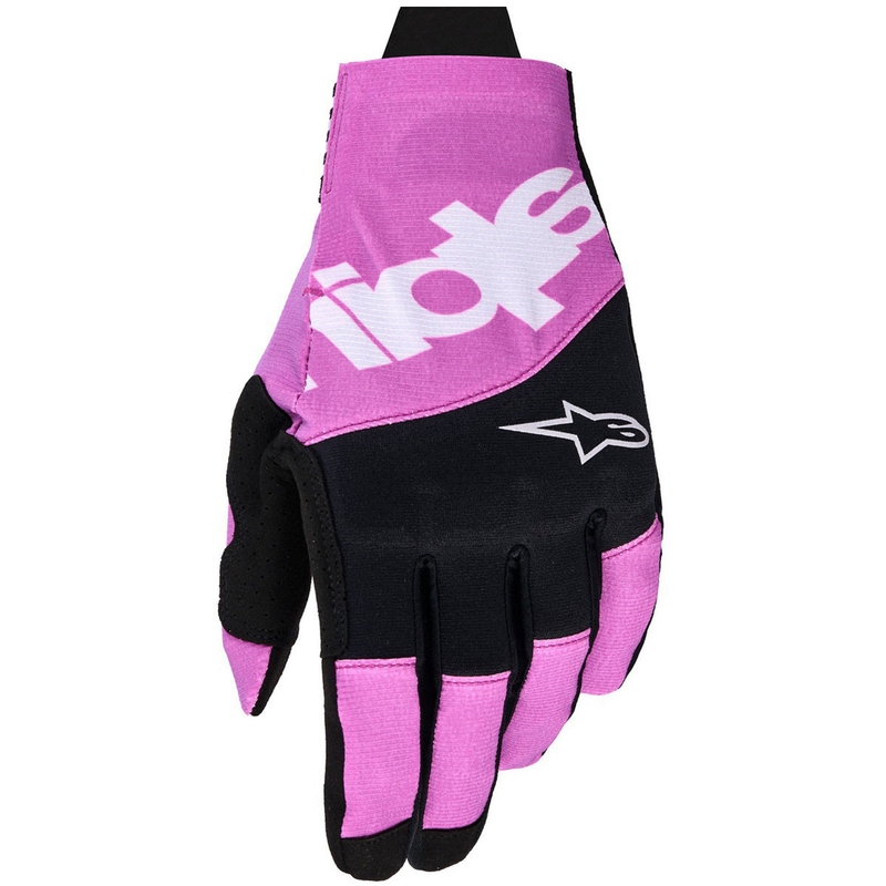 Alpinestars Techstar motocross rukavice crno-svijetlo sive-ljubičaste