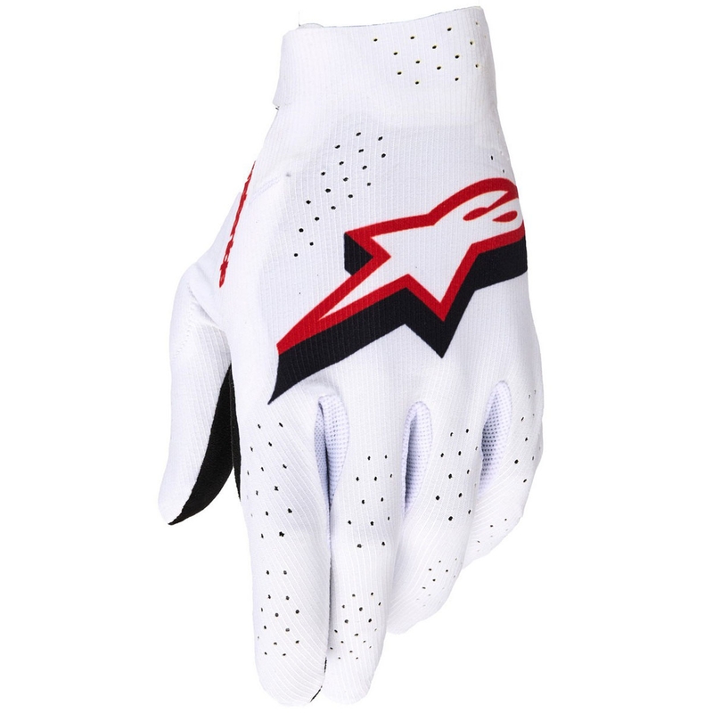 Alpinestars Supertech MX motocross rukavice bijelo-crno-crvene