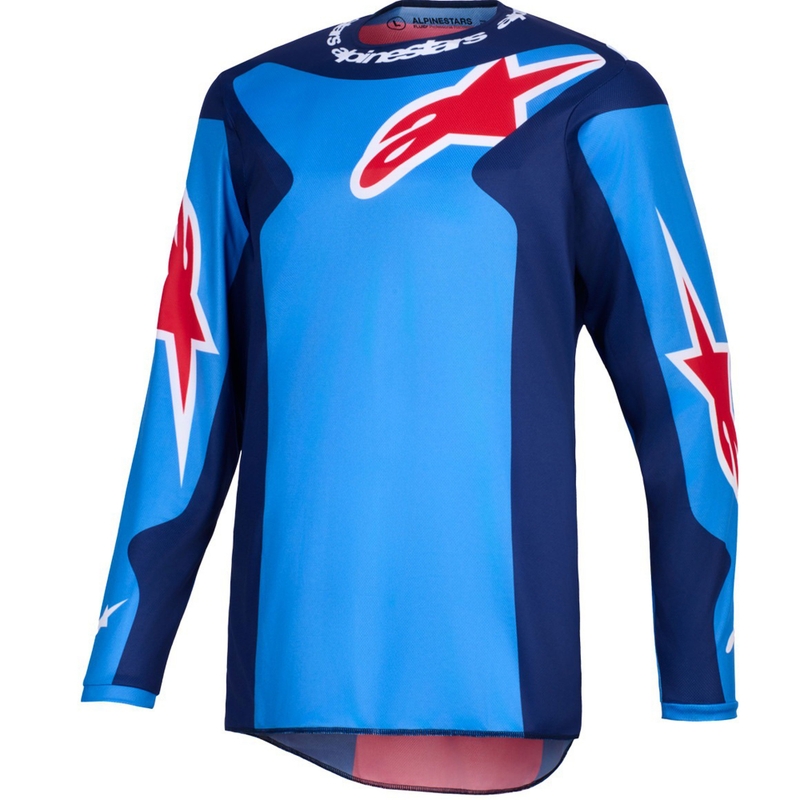 Alpinestars Fluid Grid motokros dres plavo-crveni