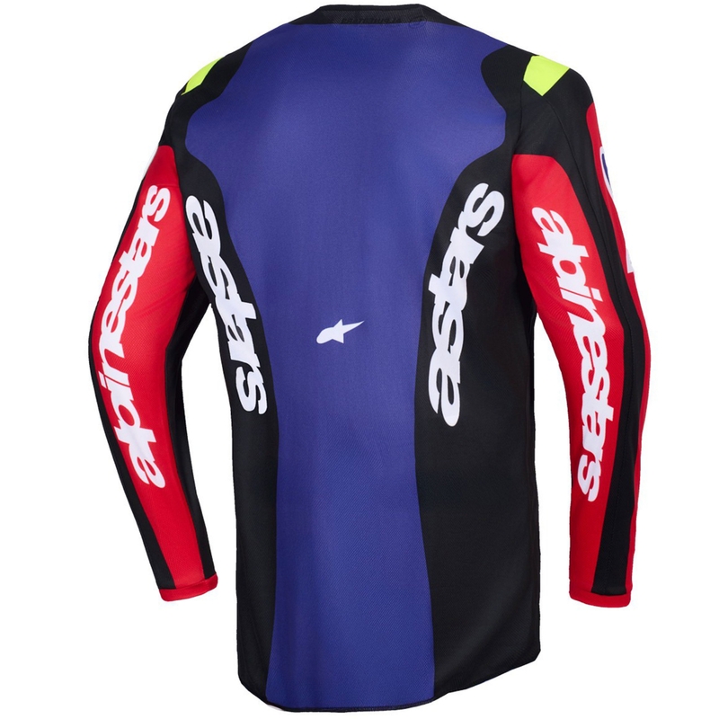 Alpinestars Fluid Grid motocross dres crveno-crno-ljubičasto-žuti