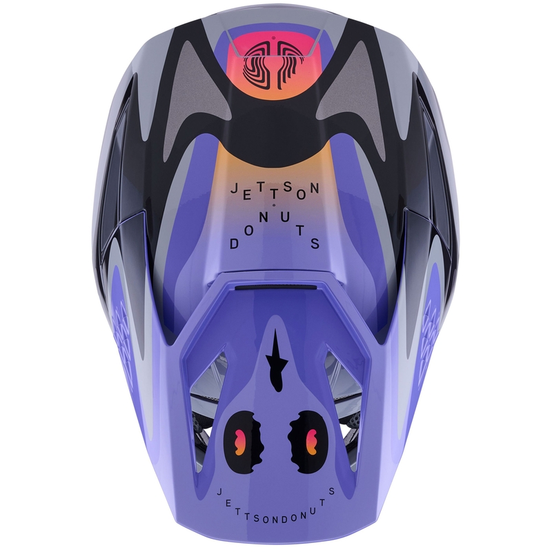 Alpinestars S-M3 JETT LAWRENCE edition motocross kaciga sivo-ljubičasto-crna