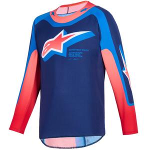 Alpinestars Supertech Vista Youth dječji motokros dres tamnoplave-koraljne-kobaltne boje