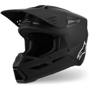 Alpinestars S-M3 Solid motocross kaciga mat crna