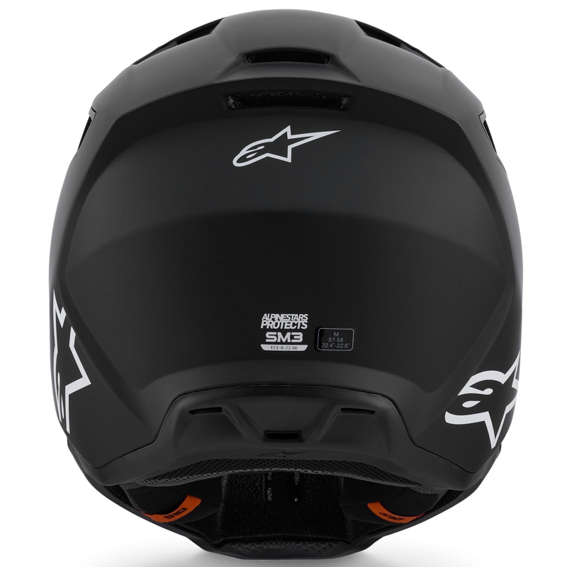 Alpinestars S-M3 Solid motocross kaciga mat crna