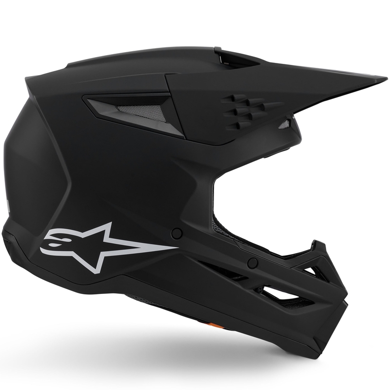 Alpinestars S-M3 Solid motocross kaciga mat crna
