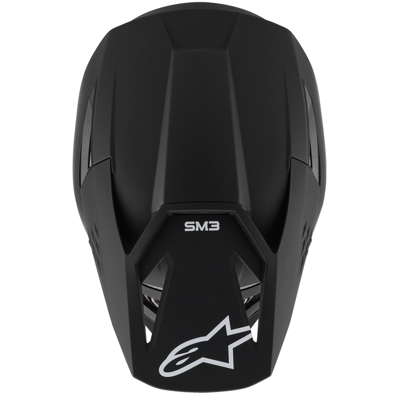 Alpinestars S-M3 Solid motocross kaciga mat crna