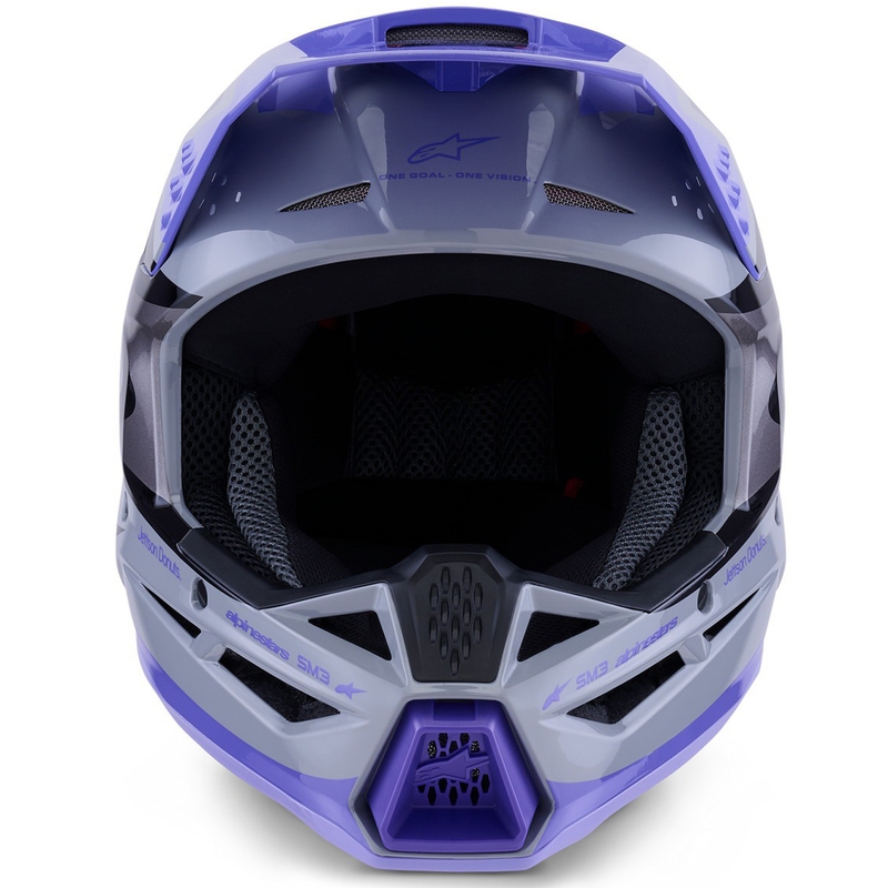 Alpinestars S-M3 JETT LAWRENCE edition dječja motocross kaciga sivo-ljubičasto-crna