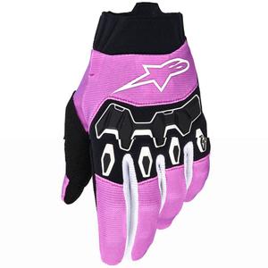 Alpinestars Stella Full Bore V2 ženske motokros rukavice bijelo-fluo rozo-crne