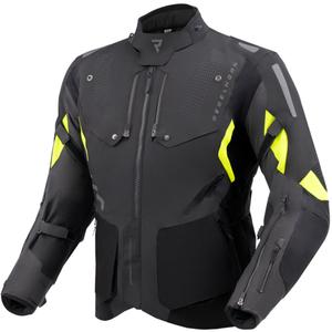 Motociklistička jakna Rebelhorn Hiker IV crna-antracit-fluo žuta