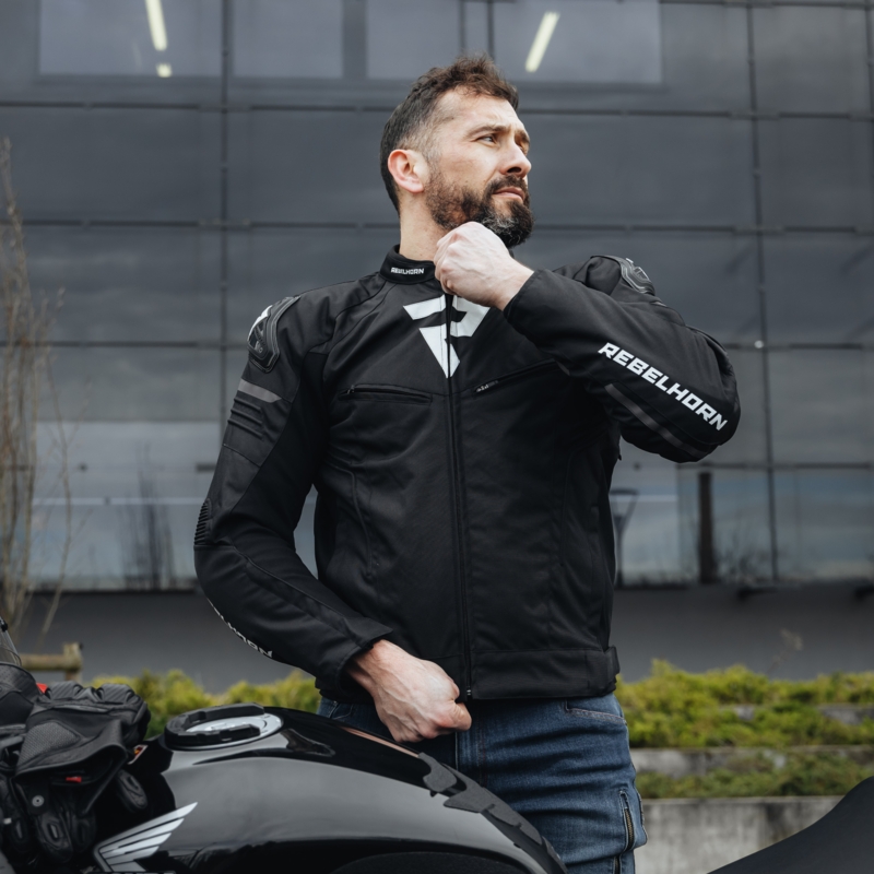 Rebelhorn Vandal motociklistička jakna crno-bijela