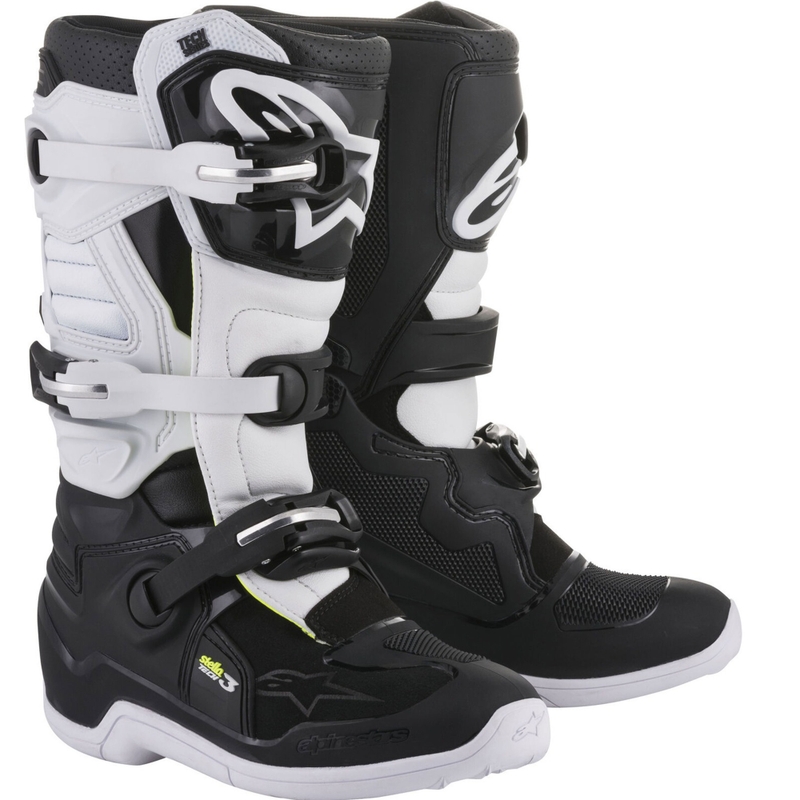 Alpinestars Stella Tech 3 ženske motokros čizme crno-bijele
