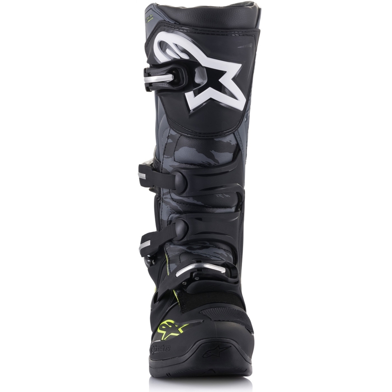 Alpinestars TECH 5 motociklističke čizme crno-sivo-fluo žute