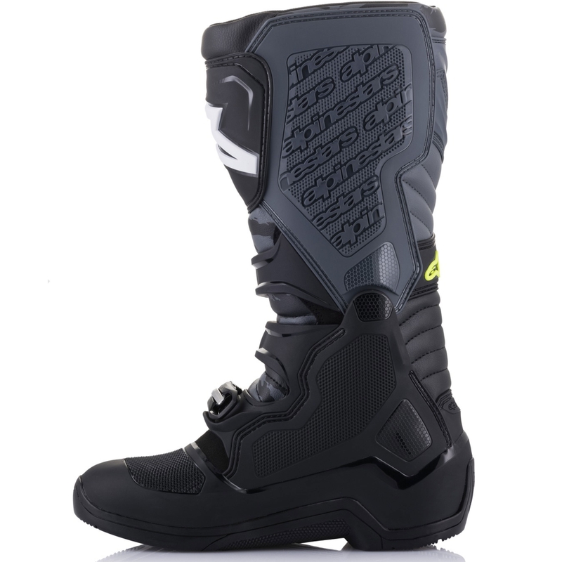 Alpinestars TECH 5 motociklističke čizme crno-sivo-fluo žute