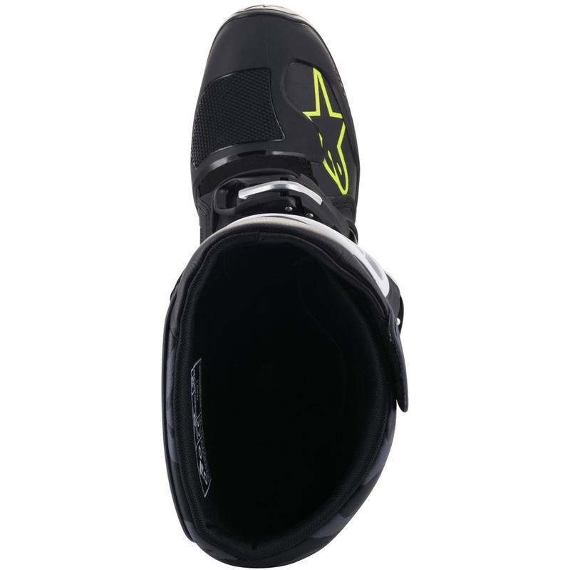 Alpinestars TECH 5 motociklističke čizme crno-sivo-fluo žute