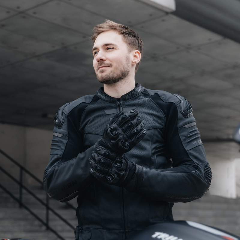 Rebelhorn Vandal kožna motociklistička jakna crna