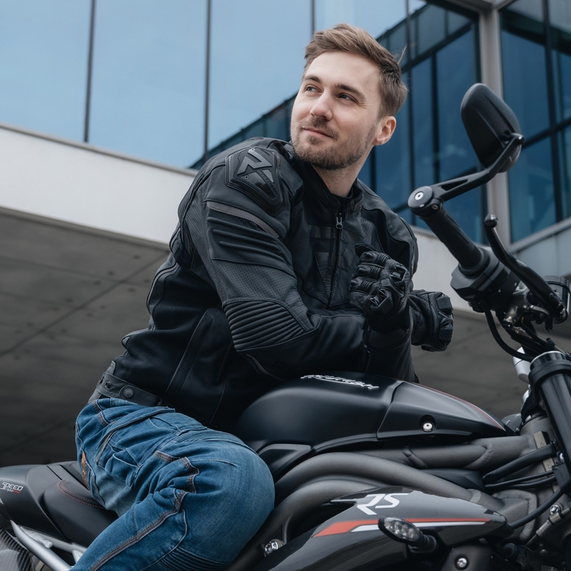 Rebelhorn Vandal kožna motociklistička jakna crna