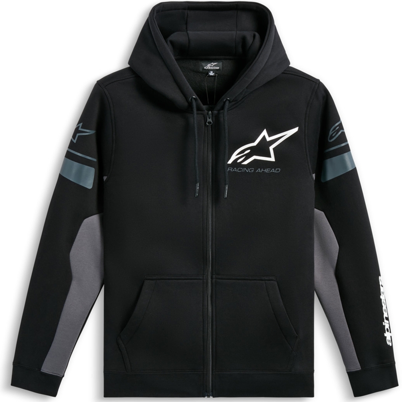 Alpinestars Esemex majica s kapuljačom crno-siva