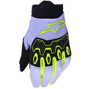 Alpinestars Full Bore V2 dječje motokros rukavice ljubičasto-fluo žute
