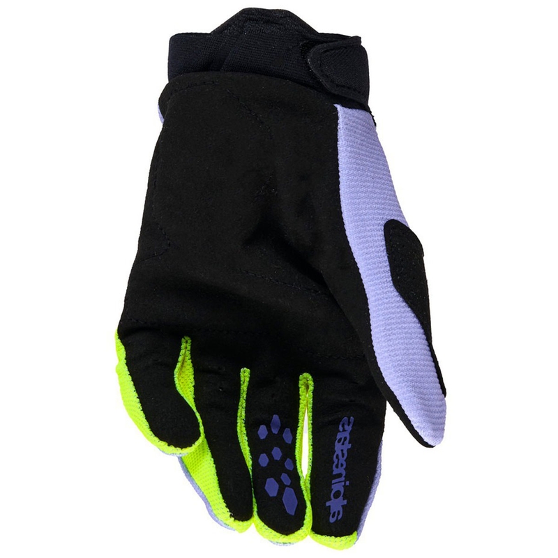 Alpinestars Full Bore V2 dječje motokros rukavice ljubičasto-fluo žute