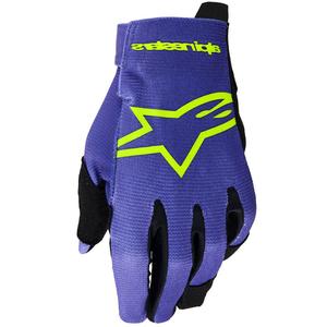 Alpinestars Radar Youth dječje motokros rukavice ljubičasto-fluo žute