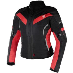 Ženska moto jakna Street Racer Betty II Air crno-crvena