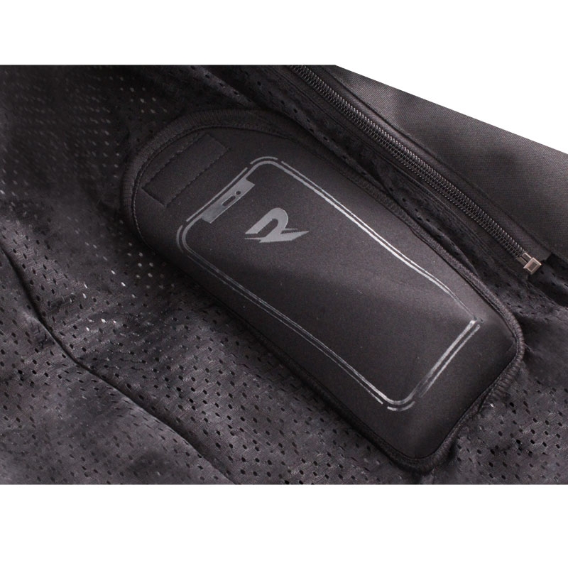 Ženska moto jakna Street Racer Betty II Air crno-crvena
