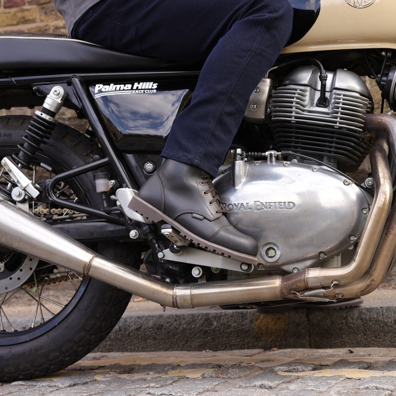 Smeđe motociklističke čizme Oxford Merton 2.0