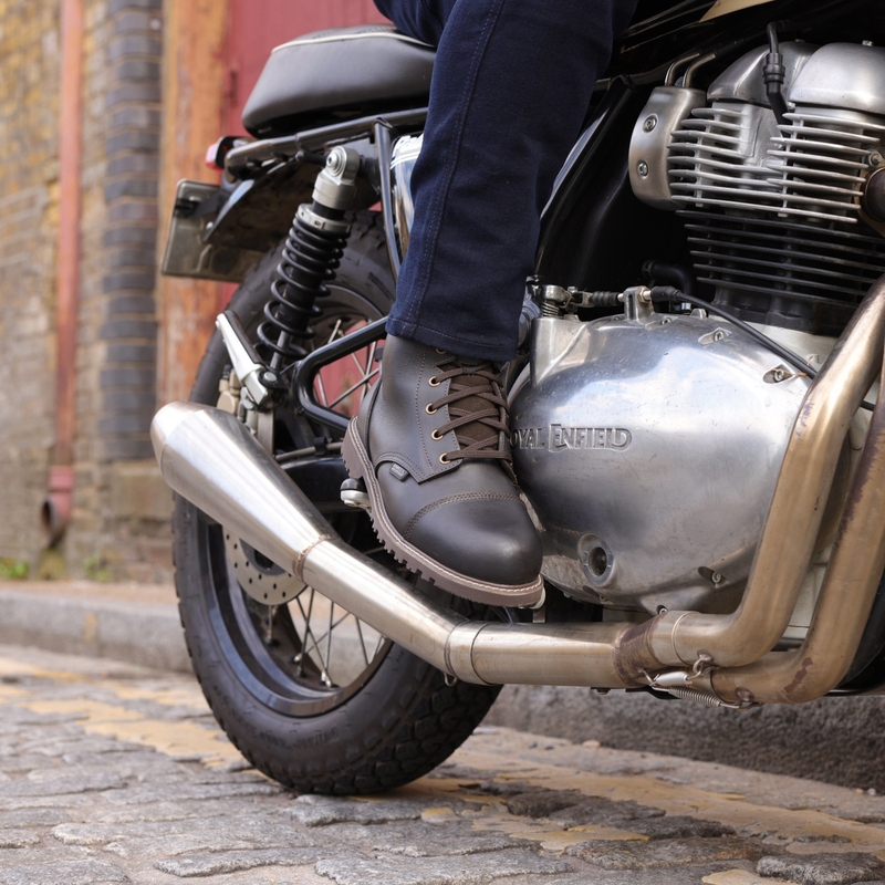 Smeđe motociklističke čizme Oxford Merton 2.0